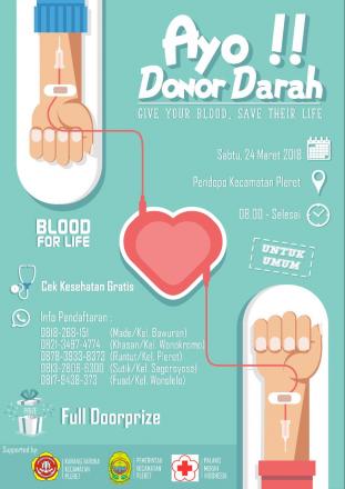 Aksi Donor Darah Karang Taruna Kecamatan Pleret